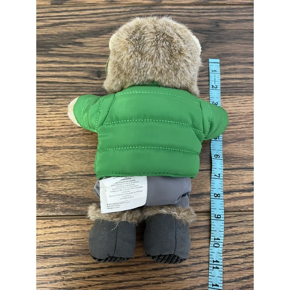 Starbucks Coffee Bearista Teddy Bear Plush 2011 104th Edition Winter Trapper Hat